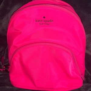 Kate Spade Neon Pink Nylon Backpack Purse
